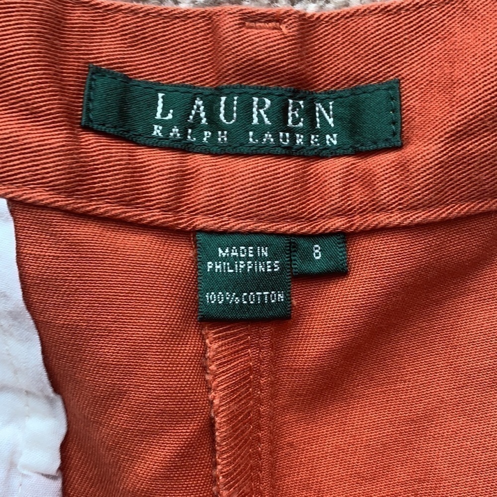 Lauren Ralph Lauren Orange bermuda shorts - Picture 3 of 6